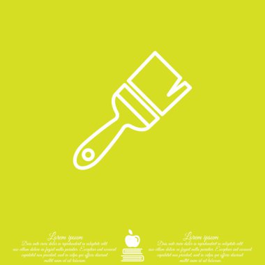 Web satırı simgesi resim fırçası