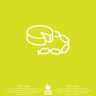 Peynir ve sosis Web satırı simgesi