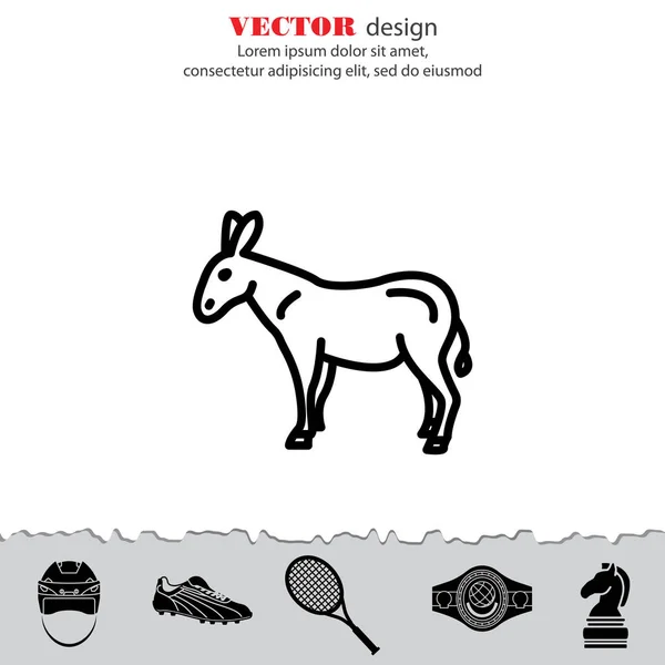 Esel-Webseitensymbol — Stockvektor