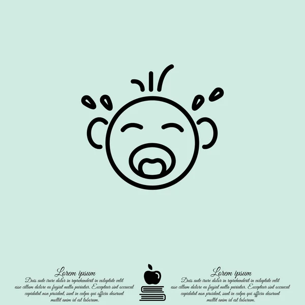 Ontwerp van baby pictogram. — Stockvector