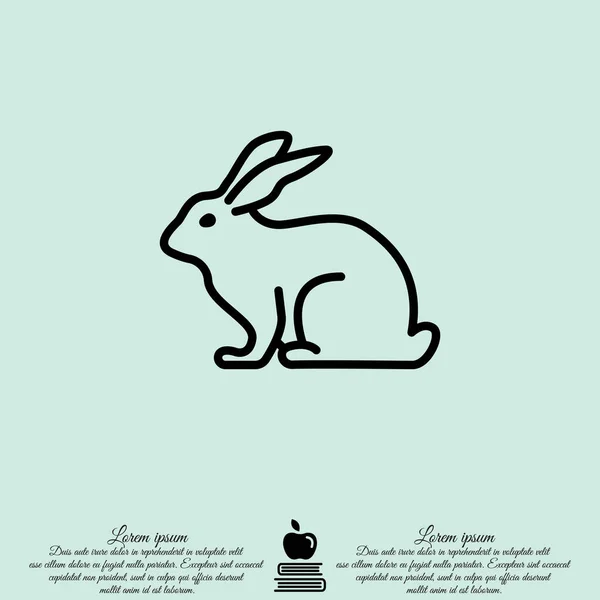 兔线图标 — 图库矢量图片