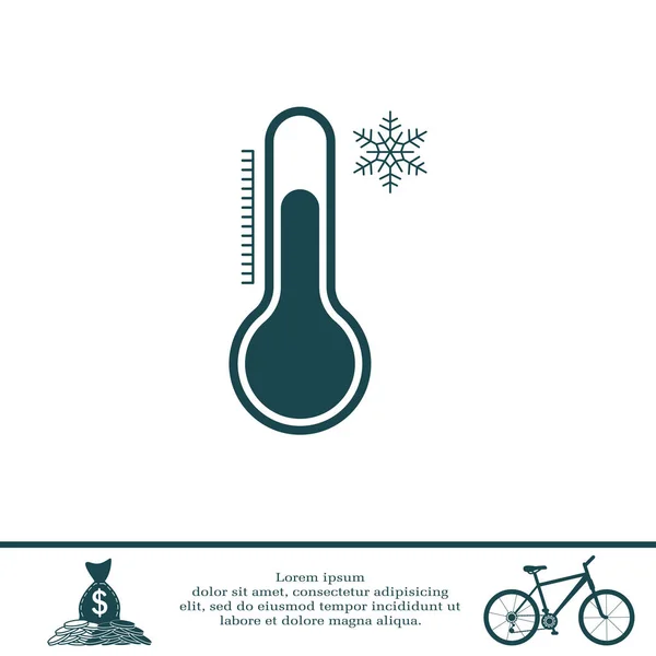 Web-Symbol. Thermometer — Stockvektor