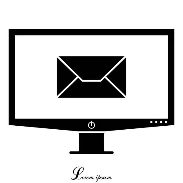 Diseño del icono de E-mail . — Archivo Imágenes Vectoriales