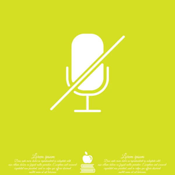 Design do ícone do microfone — Vetor de Stock