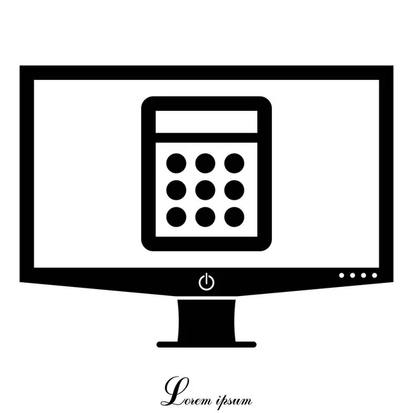 Calculator web icon — Stock Vector