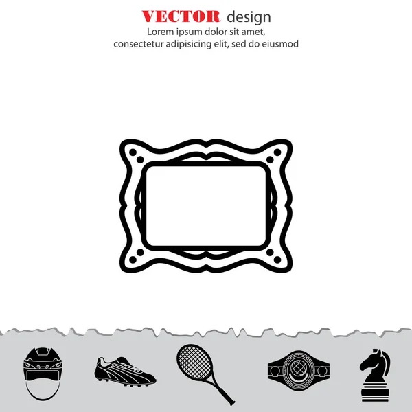 Icono del marco de imagen — Vector de stock