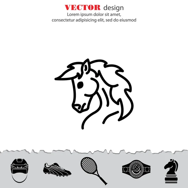 Ikone der Pferdeleine — Stockvektor