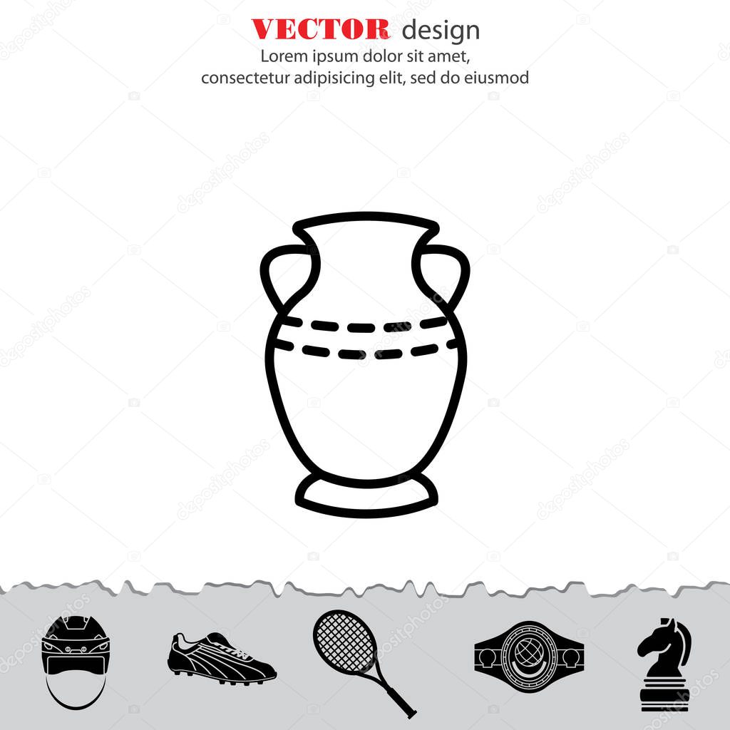Vase web line icon