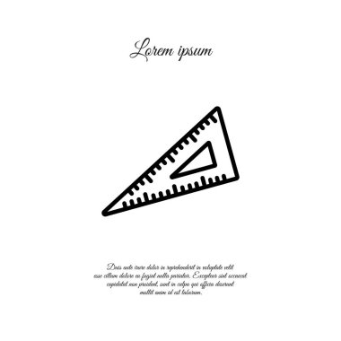 üçgen cetvel simgesi