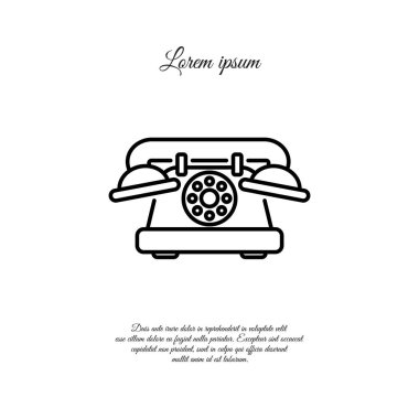 eski telefon simgesi