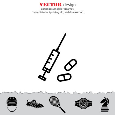 tıbbi şırınga simgesi