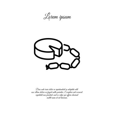 Peynir ve sosis Web satırı simgesi