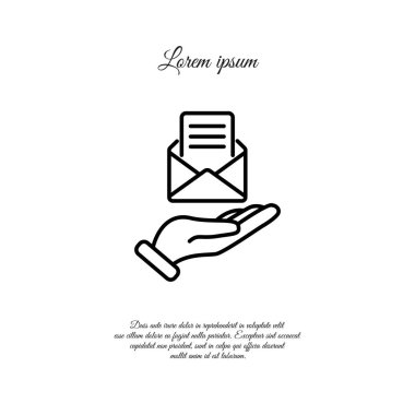 e-posta simgesi tasarım.