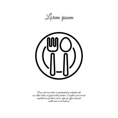 Çatal bıçak takımı web satırı simgesi