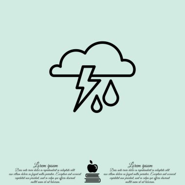 fırtına, bulutlar ve yağmur