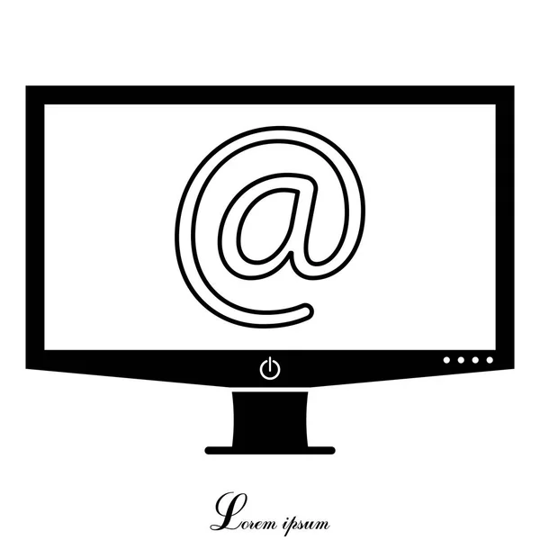 Design dell'icona della posta elettronica . — Vettoriale Stock