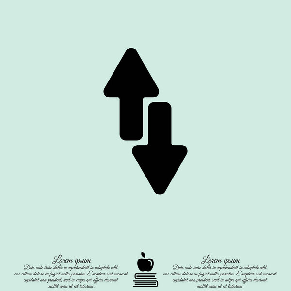 Web line icon. Arrows