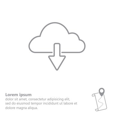 Bulut indirme simgesi