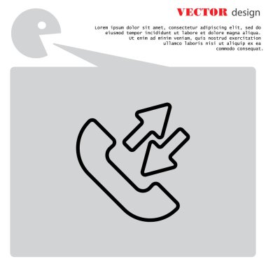  Giden arama Web simgesi