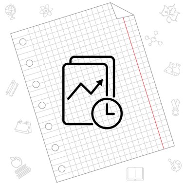 İş grafiği web satırı simgesi