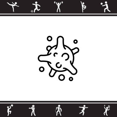 Bakteri, virüs web simgesi