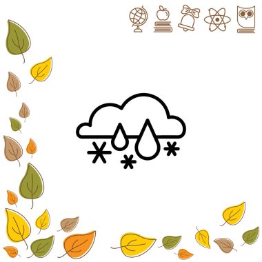 Yağmur simgesiyle kar