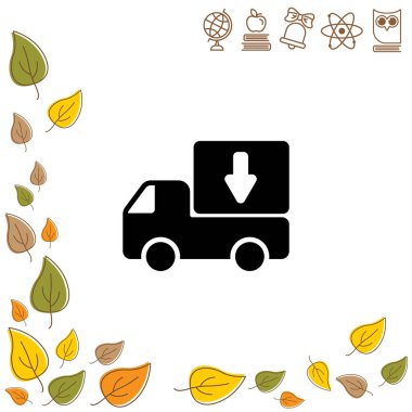 Web satırı simgesi. Teslimat