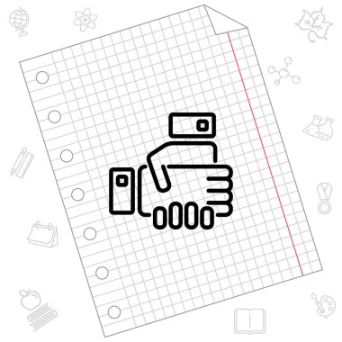 Web satırı simgesi. İş