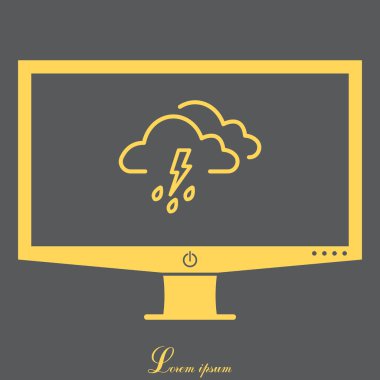 Fırtınalı hava simgesi