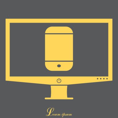 Akıllı Telefon Düz Simgesi