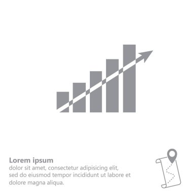 İş grafiği web satırı simgesi