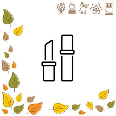 Ruj çizgisi simgesi