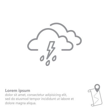 Fırtınalı hava simgesi