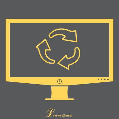 döndürme oklarını daire web simgesi