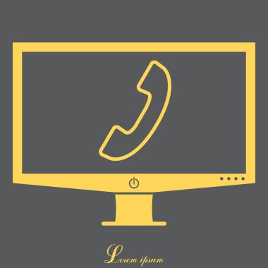 Telefon ahizesi ekranda