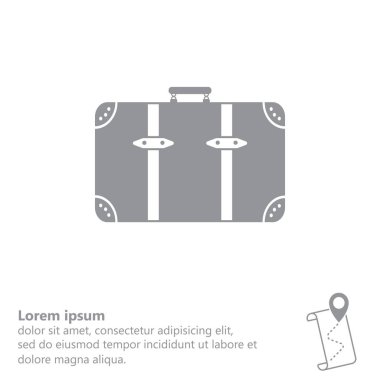 Bagaj vektör simgesi