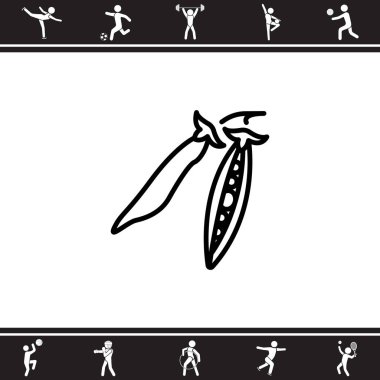 Yeşil bezelye simgesi