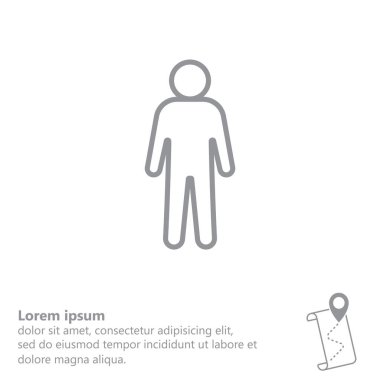 Adamın basit simgesi