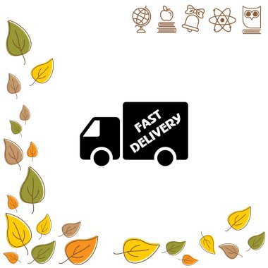 Web satırı simgesi. Teslimat