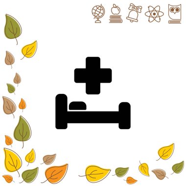 hastane yatağında ve çapraz