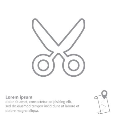 makas satırı simgesi