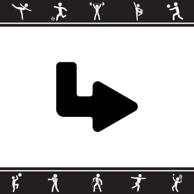 Sağ ok düz simgesi 