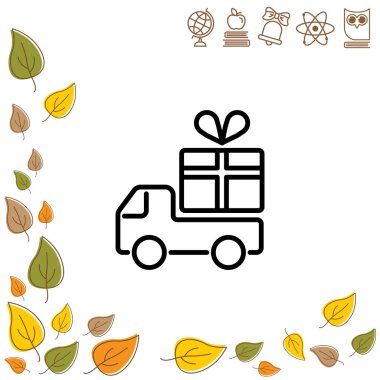 Web satırı simgesi. Teslimat