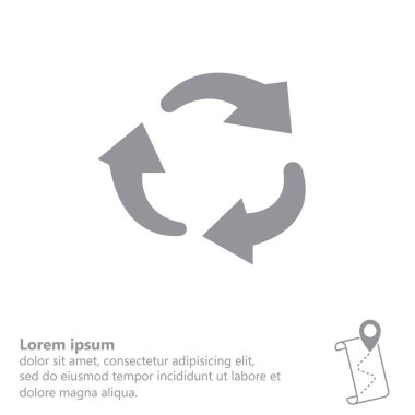 döndürme oklarını daire web simgesi