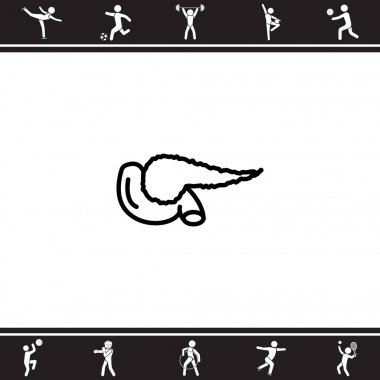 Web satırı simgesi. Pankreas