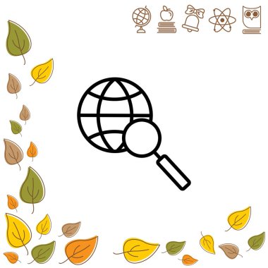  satırı simgesi. Küre