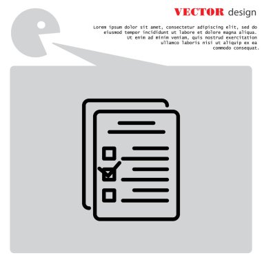 Denetim listesi satırı simgesi