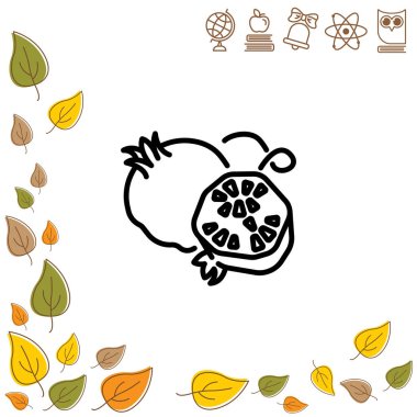  satırı simgesi. Garnet