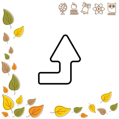 Düz simgesini sağ yukarı ok