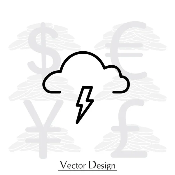 weather thunderstorm icon